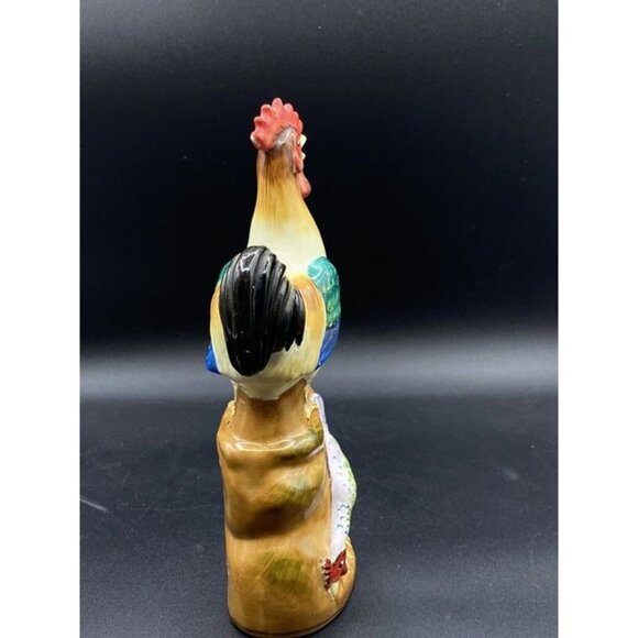 Ceramic Rooster Chicken Figurine Made In Japan Farmhouse 9.5” - Picture 5 of 10